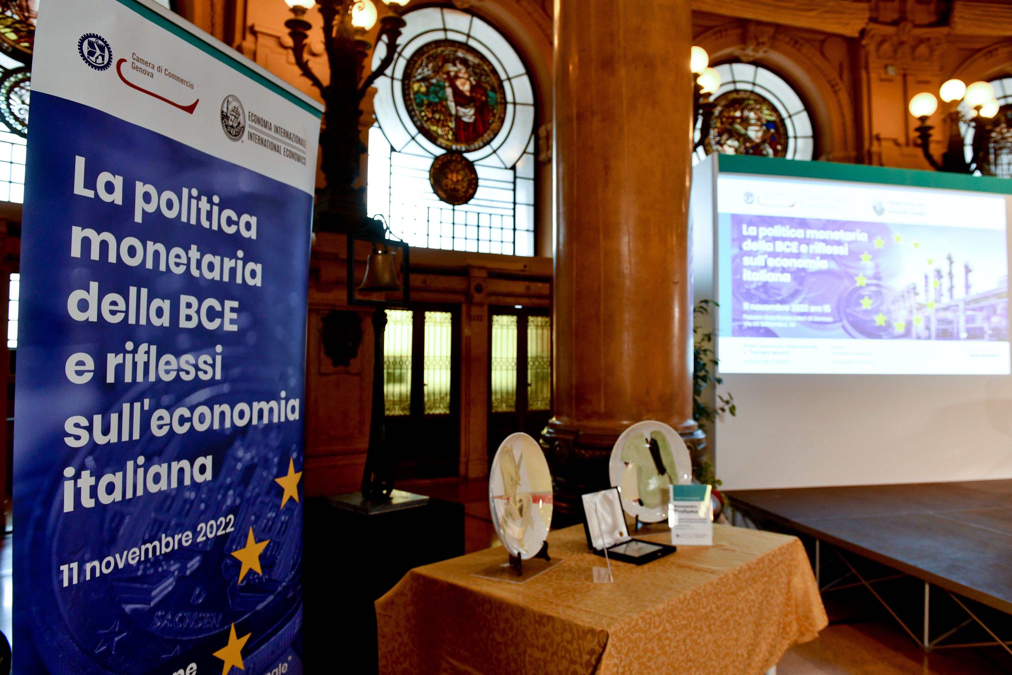 Evento annuale "La politica monetaria della BCE e riflessi sull'economia italiana", Borsa Valori 11 novembre 2022 - Assegnazione premi camerali "Economia Internazionale" e "Francesco Manzitti"
