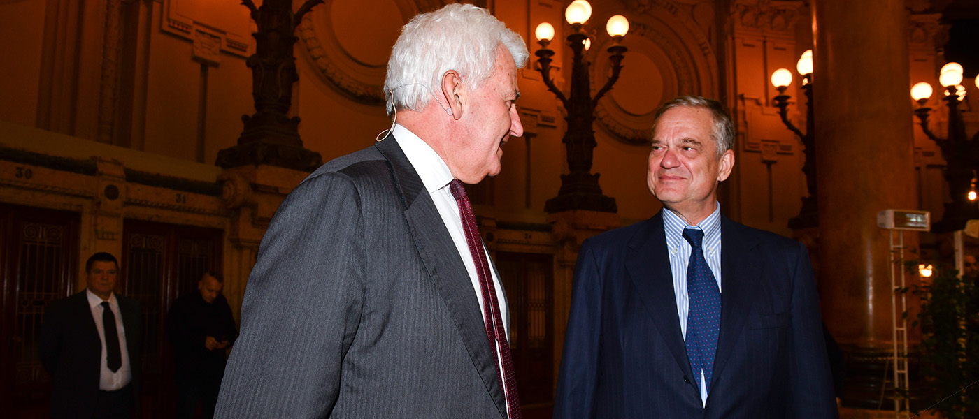 Alessandro Profumo e Lorenzo Bini Smaghi - Palazzo della Borsa, Novembre 2022