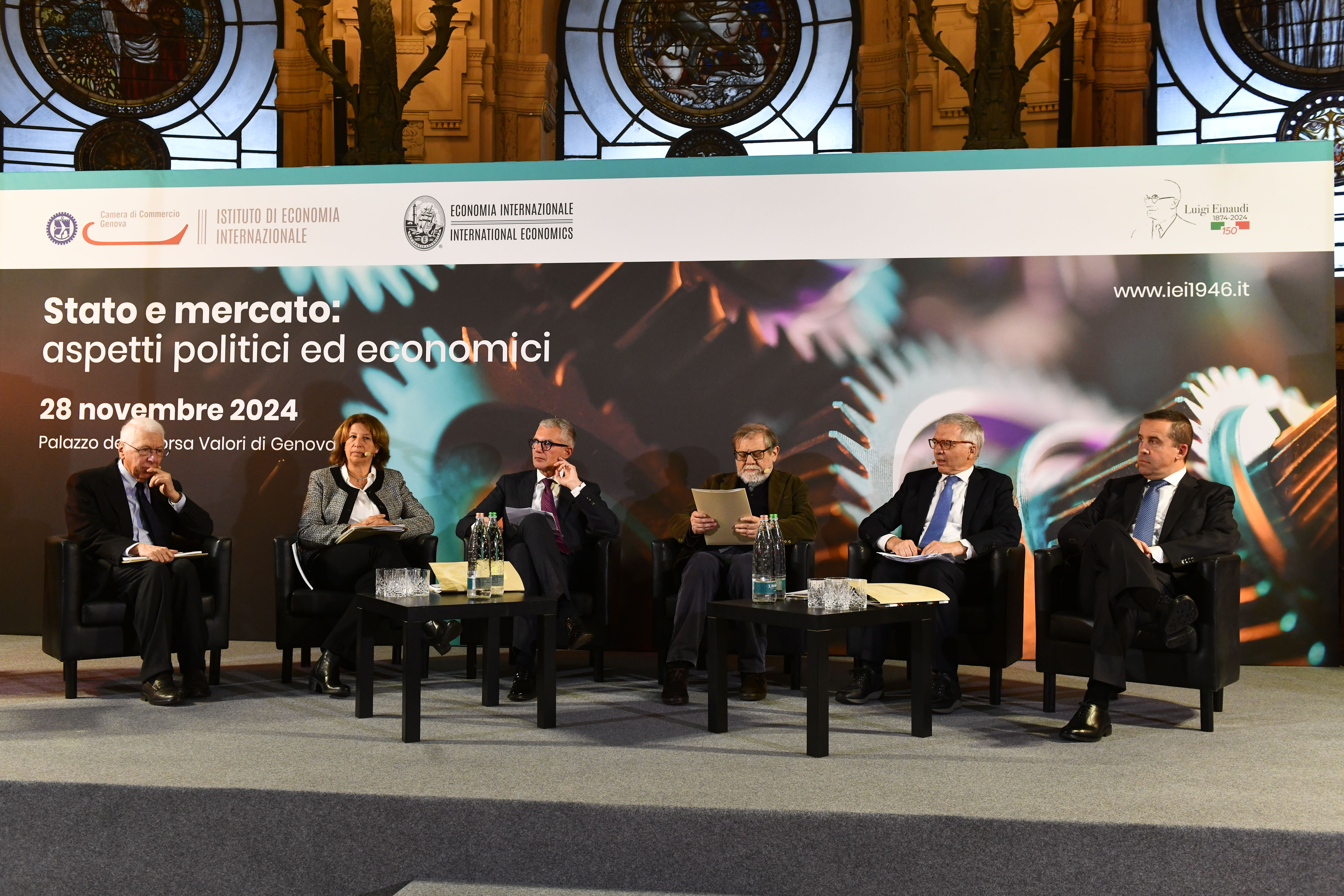 Evento annuale 28 novembre 2024  "Stato e mercato: aspetti politici ed economici" Palazzo Borsa Valori - I relatori